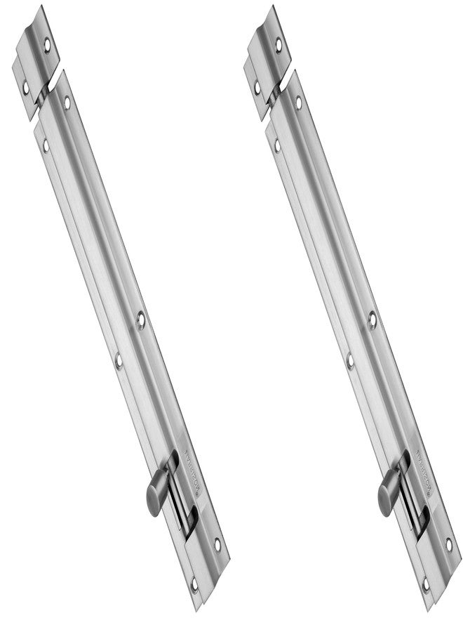 Harrison 0889 Steel Tower Bolt 8 Inch | Tower Bolt for Main Door and Bathroom | Kundi Door Latch for Bedroom, Chitakni | Door Latch for Home,Offices Doors,Windows (SS Finish, Pack of 2)